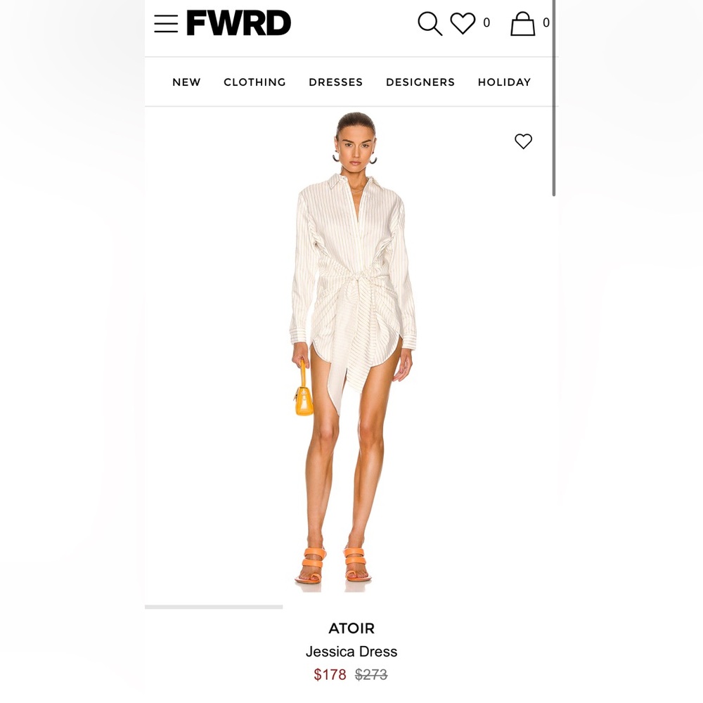 Atoir Jessica Dress Striped Button Up Dress - XS
